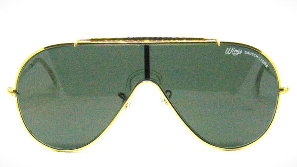 Ray-Ban USA Vintage B&L 1970s Rare Wings Uni lens Excellent Sunglasses & Case