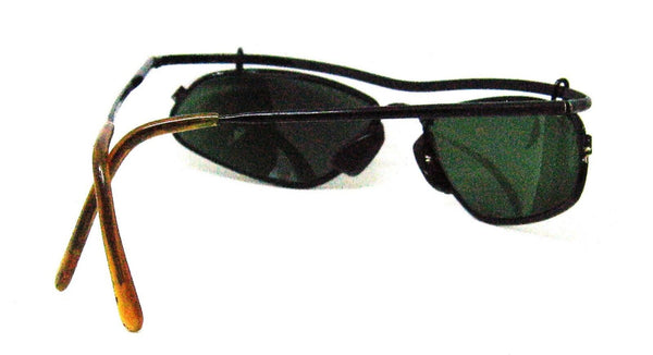 Ray-Ban USA Vintage B&L Inertia W2456 Sleek Black Chrome Wrap Rare Sunglasses