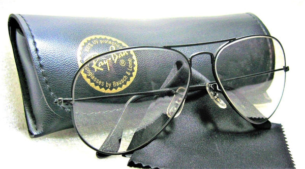 Ray-Ban USA NOS Vintage B&L Aviator Blue Super-Changeable 58 Lens New Sunglasses - Vintage Sunglasses 