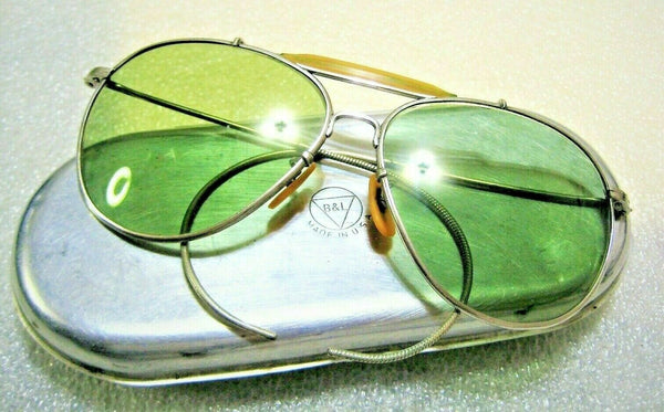 Vintage Pre Ray-Ban USA Aviator WWII Bausch & Lomb USAAF USN AN6531 Sunglasses - Vintage Sunglasses 