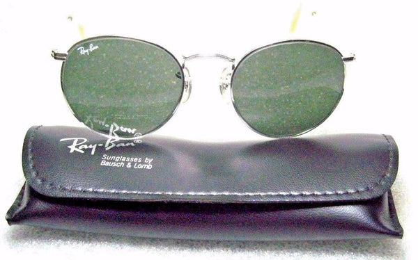 Ray-Ban USA *NOS Vintage *B&L W2247 Etched Silver Classic Metals *NEW Sunglasses - Vintage Sunglasses 