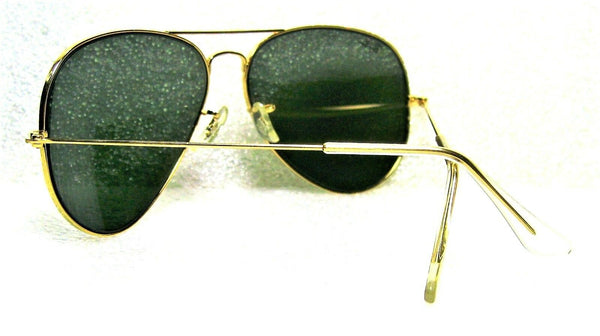 Ray-Ban USA NOS Vintage B&L Aviator Arista 24kGP 58mm G-15 New Sunglasses & Case
