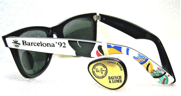 Ray-Ban USA Vintage NOS B&L Sport Wayfarer Barcelona `92 Olympics New Sunglasses - Vintage Sunglasses 
