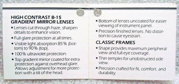 Vintage Ray-Ban USA B&L NOS Aviator Tide-NASCAR Outdoorsman TGM Z0424 Sunglasses - Vintage Sunglasses 