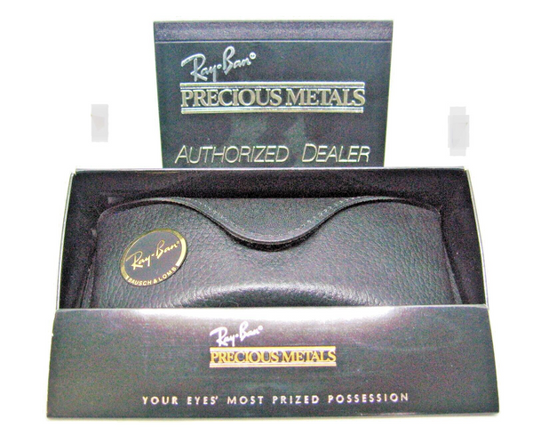 Ray-Ban USA Vintage NOS B&L Aviator Precious Metals Platinum White Sunglasses