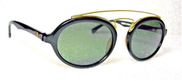 Ray-Ban USA Vintage NOS B&L Gatsby Style 6 Ebony-Gold W0940 New Sunglasses &Case