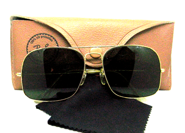 Ray-Ban USA Vintage 1960s B&L Aviator Caravan Explorer Rare Unique  Sunglasses