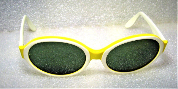 Ray-Ban USA *NOS Vintage 1960s *B&L Rare "Ketch" Ivory-Yellow *New Sunglasses - Vintage Sunglasses 