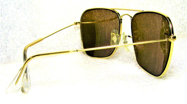 Ray-Ban USA Vintage 70s B&L Aviator Caravan Pilot 58 B-15 Brown *Mint Sunglasses - Vintage Sunglasses 