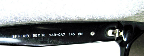 Prada Mint Top Gradient SPR O3R 55[]18 Polished Ebony Sunglasses & Ray-Ban Case