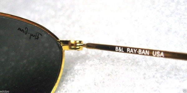 Ray-Ban USA *NOS Vintage B&L Mod-Aviator W2003 Pinpnt Etched 24k *NEW Sunglasses - Vintage Sunglasses 