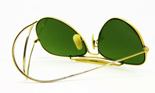 Ray-Ban USA Vintage 1950s B&L 12k GF Aviator 58mm RB-3 Very Rare Mint Sunglasses