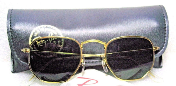 Ray-Ban USA *NOS Vintage B&L Hexagon Classic Metals 24k GP W0980 *NEW Sunglasses - Vintage Sunglasses 