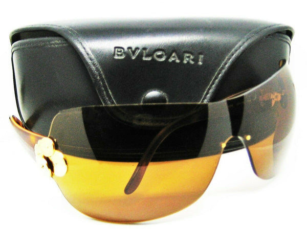 Bvlgari Vintage 80s Caramel Tortoise Mod Maske 6009 101/73 Mint Sunglasses &Case - Vintage Sunglasses 
