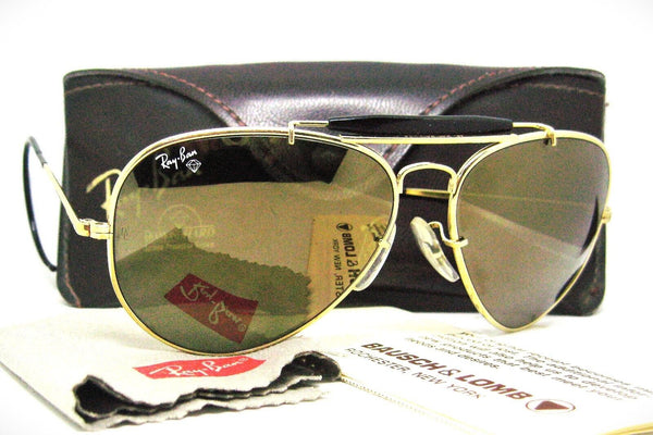 Ray-Ban USA B&L NOS Diamond Hard Aviator Outdoorsman 62mm Survivor Sunglasses