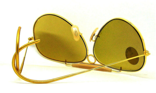 Ray-Ban USA Vintage NOS B&L Aviator Shooter FullMirror Ambermatic New Sunglasses