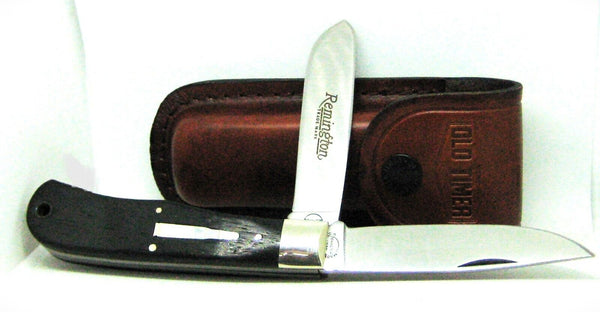 Vintage REMINGTON USA 1989 Bullet Knife UMC R1128 two blade Jumbo Trapper , NIB