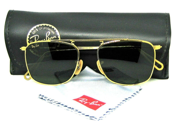 Ray-Ban USA NOS Vintage B&L Mod Aviator Caravan W1698 Pin-Etched New Sunglasses - Vintage Sunglasses 