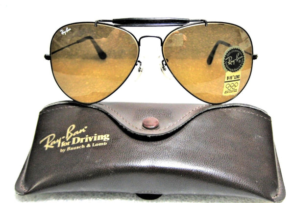 Ray-Ban USA Vintage NOS B&L Aviator Outdoorsman TGM B15 4-Driving New Sunglasses - Vintage Sunglasses 