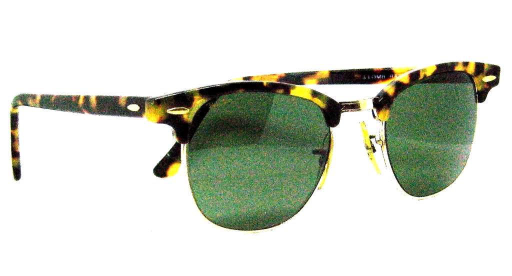 Ray-Ban USA Vintage 80 B&L Clubmaster Antique Tortoise Wayfarer Mint Sunglasses