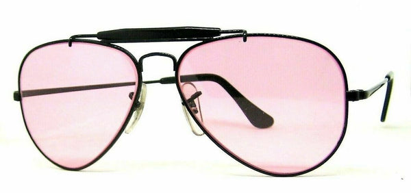 Ray-Ban USA NOS Vintage B&L Aviator Outdoorsman Rose Changeables New Sunglasses