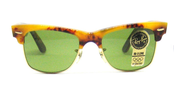 Ray-Ban USA Vintage 80s NOS B&L Wayfarer Max W1271 Honey Tortoise New Sunglasses