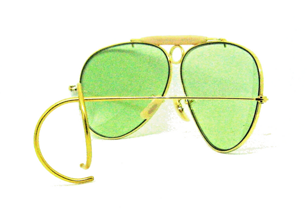 Ray-Ban USA Vintage 70s B&L NOS Aviator Green Changeable Shooter New Sunglasses