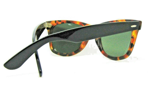 Ray-Ban USA Vintage B&L Mod Wayfarer Elite W1903 G-15 Ebony Tortoise Sunglasses - Vintage Sunglasses 