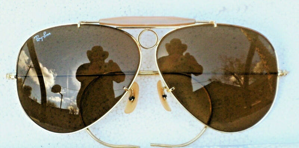 Ray-Ban USA Vintage NOS 80s B&L Aviator Ambermatic Bullet Shooter New Sunglasses