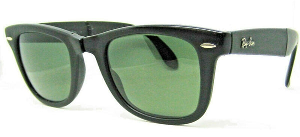 Ray-Ban USA Vintage B&L Folding Wayfarer W0670 Matte Ebony 5022 Xlnt Sunglasses