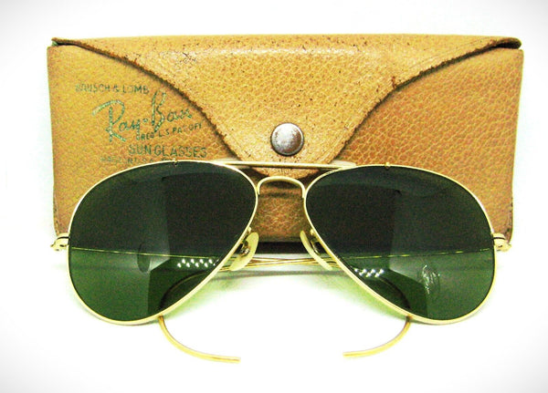 Ray-Ban USA Vintage 70s B&L  Aviator  RB-3 Outdoorsman 12k GF Mint Sunglasses