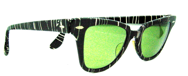 Vintage Ray-Ban USA Mint 1950/60 B&L SPLASH  RB-3 Rim-Wayfarer Sunglasses & Case