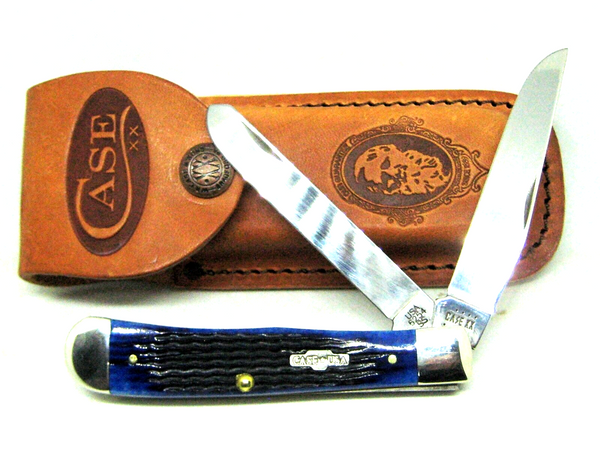 CASE XX USA Vintage 6254 Blue Bone Rogers Corn Cob Jig Trapper New Pocket Knife