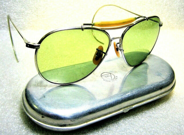Vintage Pre Ray-Ban USA Aviator WWII Bausch & Lomb USAAF USN AN6531 Sunglasses - Vintage Sunglasses 