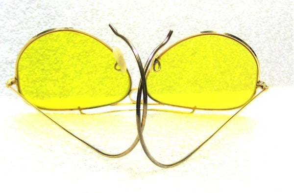 Ray-Ban USA NOS Vintage 1950/60s B&L Aviator Kalichrome 12kGF Shooter Sunglasses - Vintage Sunglasses 