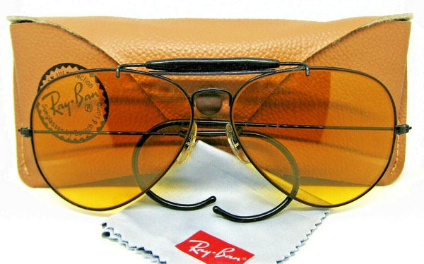 Ray-Ban USA Vintage 1970s B&L Aviator Ambermatic OutdoorsMan II Mint Sunglasses - Vintage Sunglasses 
