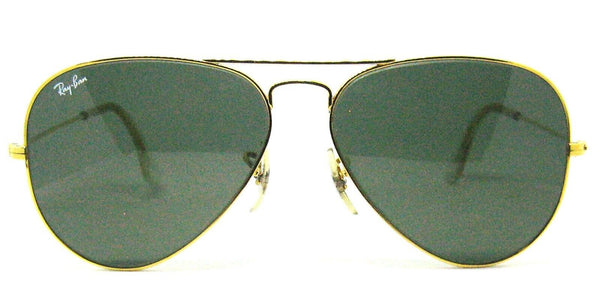 Ray-Ban USA Vintage 1980s NOS Bausch & Lomb Aviator  Gold 62mm New Sunglasses