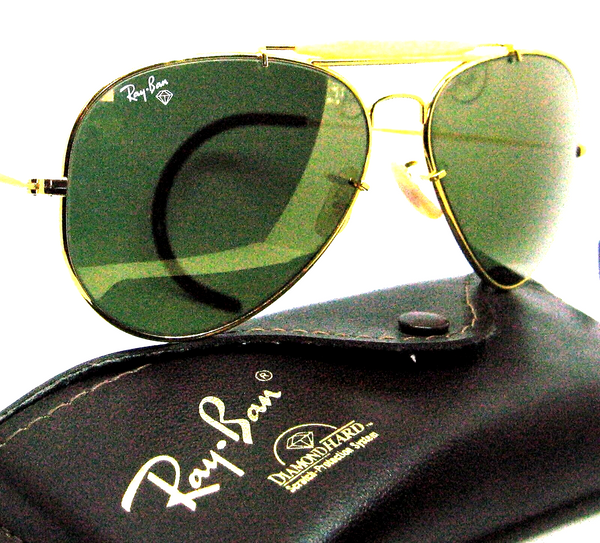 Ray-Ban USA B&L NOS Diamond Hard Aviator Outdoorsman II The General Sunglasses
