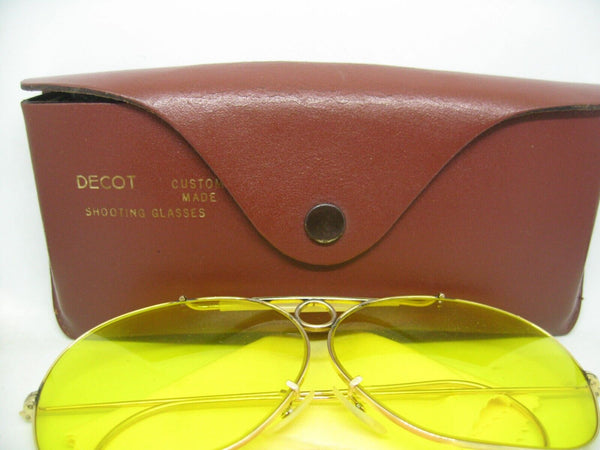 Ray-Ban USA 60s Vintage B&L Kalichrome Aviator 12kGF "Decot" Shooter Sunglasses