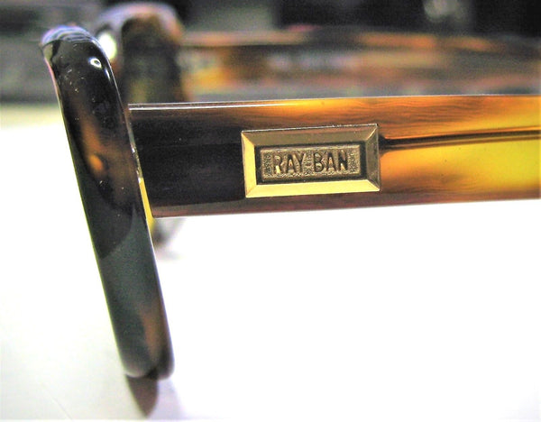 Ray-Ban USA *NOS Vintage *B&L "Undercurrent" Wood Tortoise W2831 *New Sunglasses - Vintage Sunglasses 