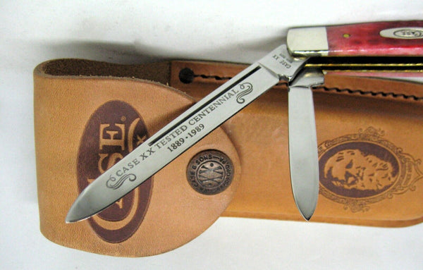 CASE XX USA 1889-1989 Centennial R62019SS Red Bone NIB English Jack Knife 02652