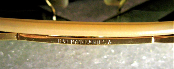 Ray-Ban USA NOS Vintage B&L Aviator Green *Changeable RB3 Shooter NEW Sunglasses - Vintage Sunglasses 