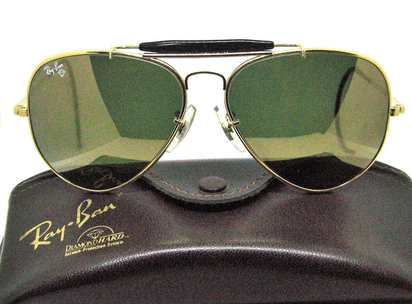 Ray-Ban USA B&L NOS Diamond Hard Aviator Outdoorsman 62mm Survivor Sunglasses