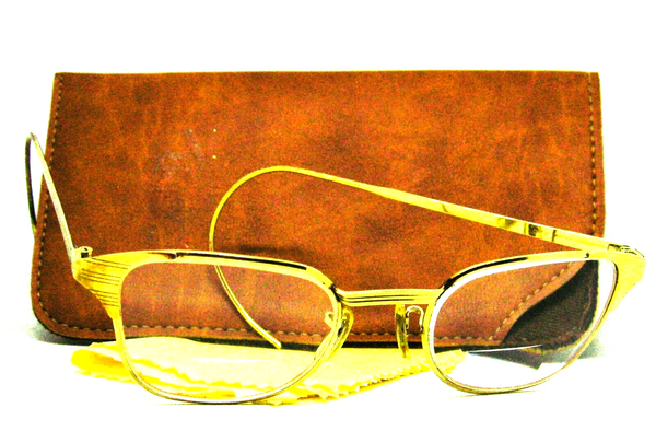 Ray-Ban USA Vintage 50s B&L Signet 12kGF Classic Metals Sunglasses Frame & Case