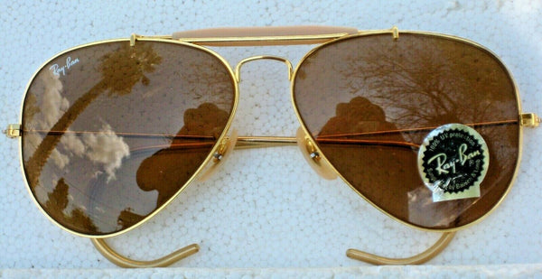 Ray-Ban USA Vintage 1990s NOS B&L Aviator Ambermatic PhotoChromic New Sunglasses