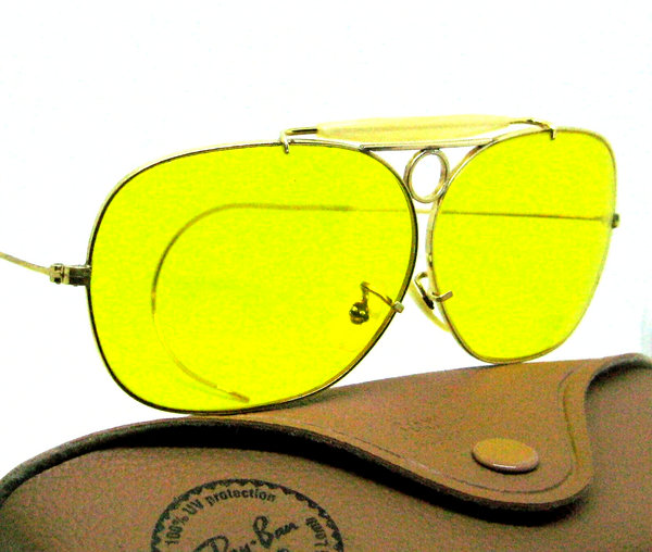 Ray-Ban USA NOS Vintage B&L Kalichrome Aviator 10kGF "Decot" Shooter Sunglasses
