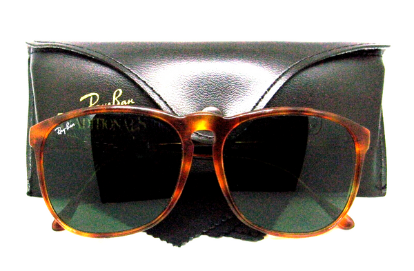 Ray-Ban USA Vintage B&L 80s TraditionalS Style E1 Tortoise Sunglasses & case