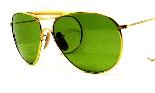 American Optical USA NOS Aviator WWII B&L Ful Vue 12kGF Vintage 40s Sunglasses