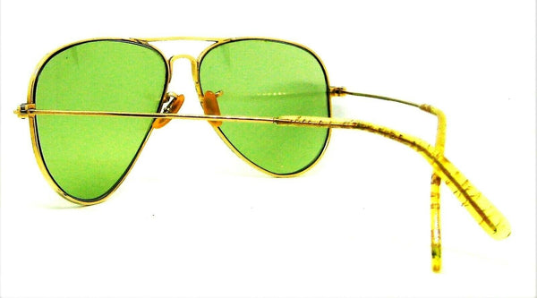 Ray-Ban USA Vintage 1940s B&L 12k GF Aviator 52mm RB-3 Very Rare WWII Sunglasses - Vintage Sunglasses 