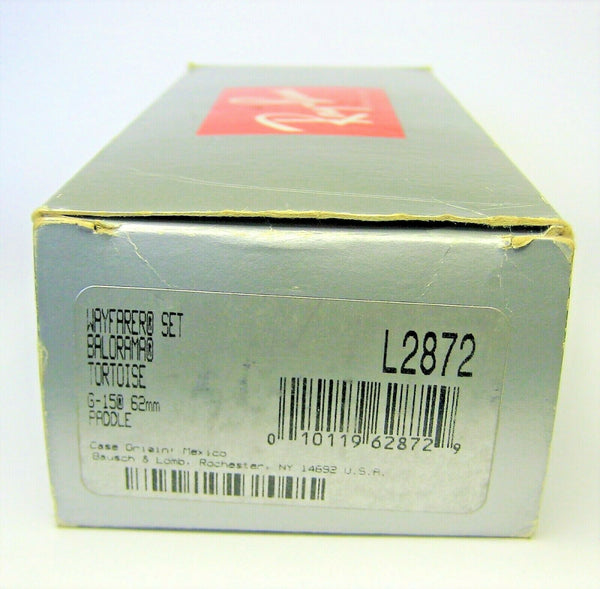 Ray-Ban USA NOS Vintage B&L Balorama L2872 Wayfarer Tortoise NewInBox Sunglasses